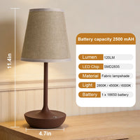 Lampe de Chevet en Tissu LED
