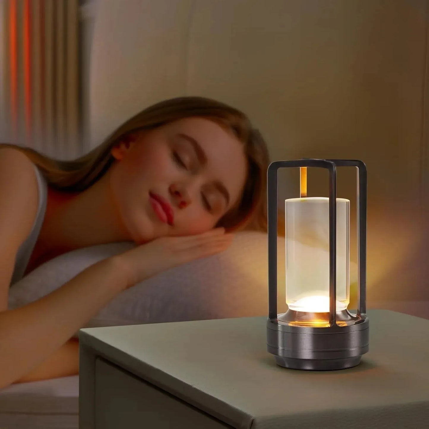 Lampe de chevet industrielle noir