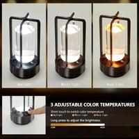 Lampe de chevet industrielle noir