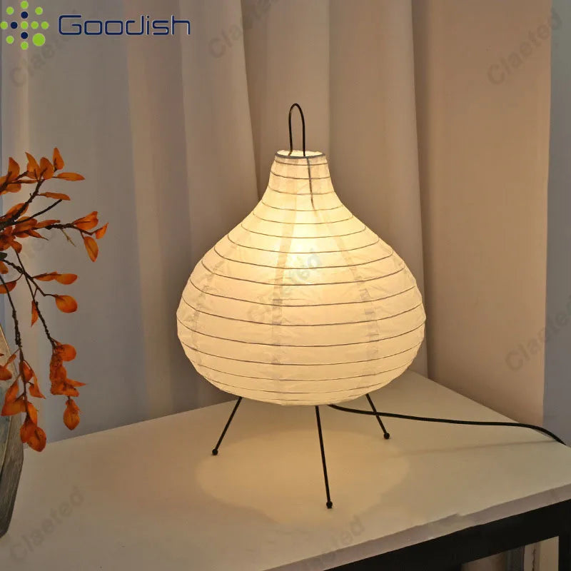 Lampe de chevet japonaise papier