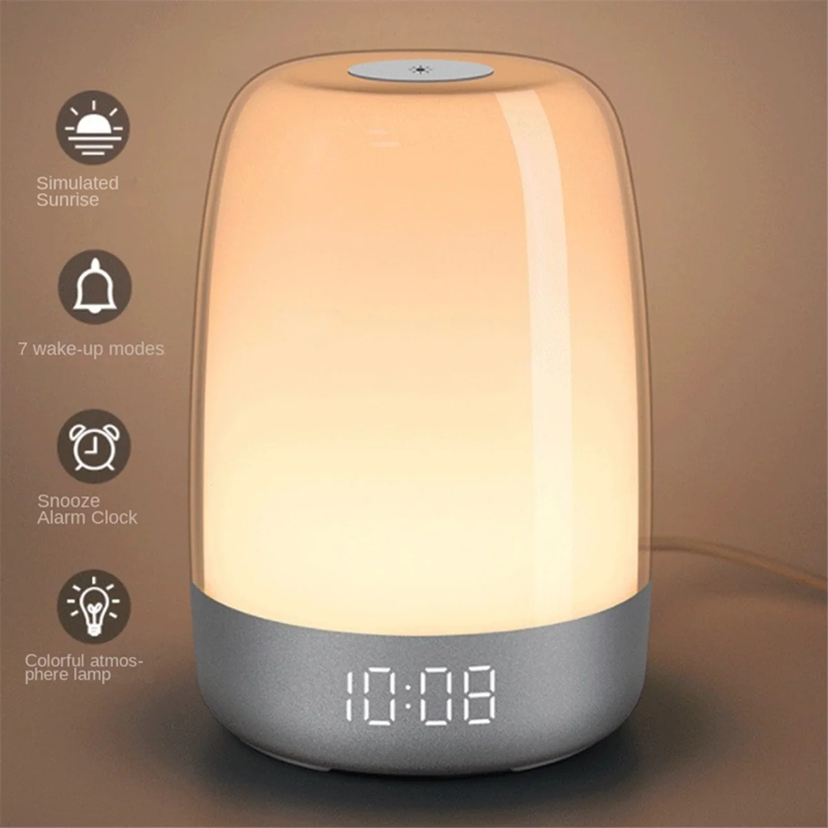 Lampe de chevet Réveil multi couleur