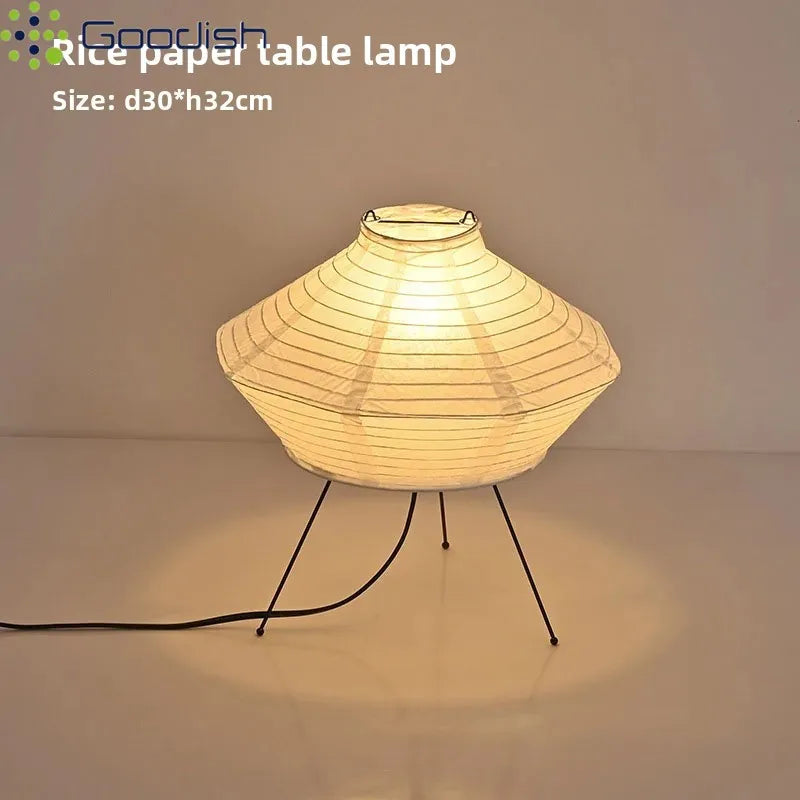 Lampe de chevet japonaise papier