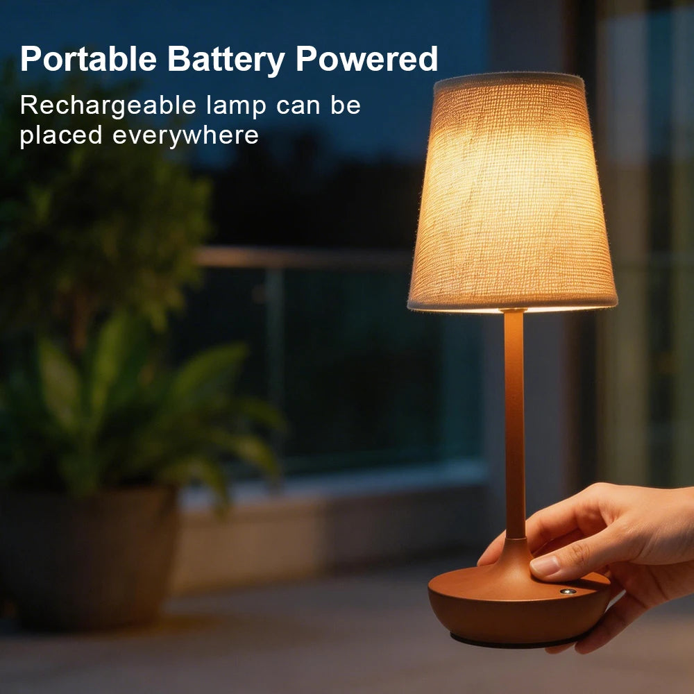 Lampe de Chevet en Tissu LED