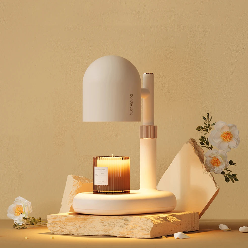 Lampe de chevet originale support bougie