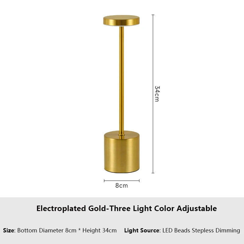 Lampe de Chevet Sans Fil Rechargeable