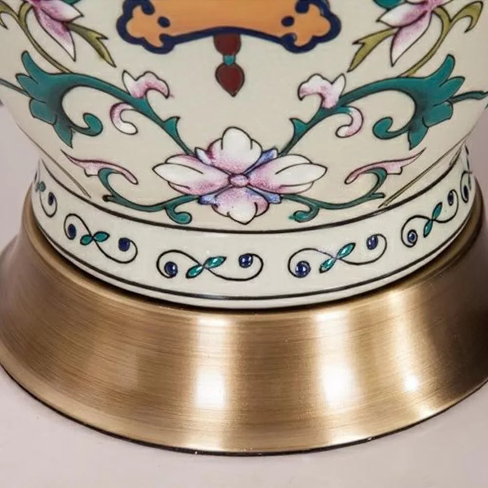 Lampe de chevet en céramique rétro européenne