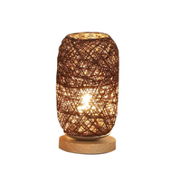 Lampe de chevet Bambou et corde de chanvre