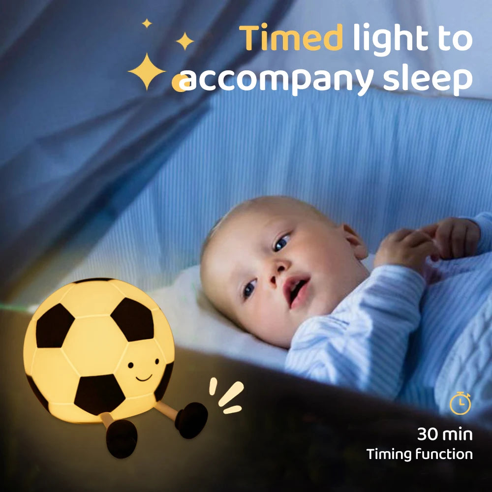Lampe de chevet enfant foot