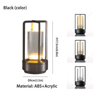 Lampe de chevet industrielle noir