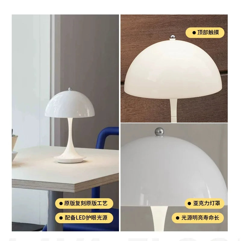 Lampe de chevet Panthella design danois