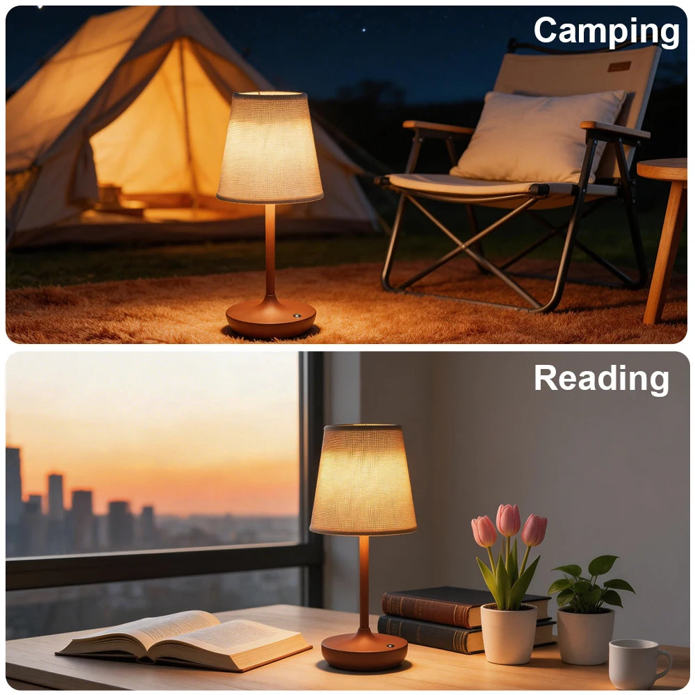 Lampe de Chevet en Tissu LED