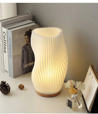 Lampe de chevet Ondulé Blanc