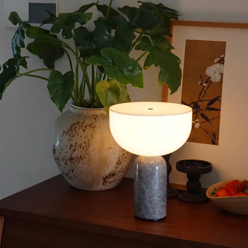 Lampe de chevet Marbre gris Scandinave