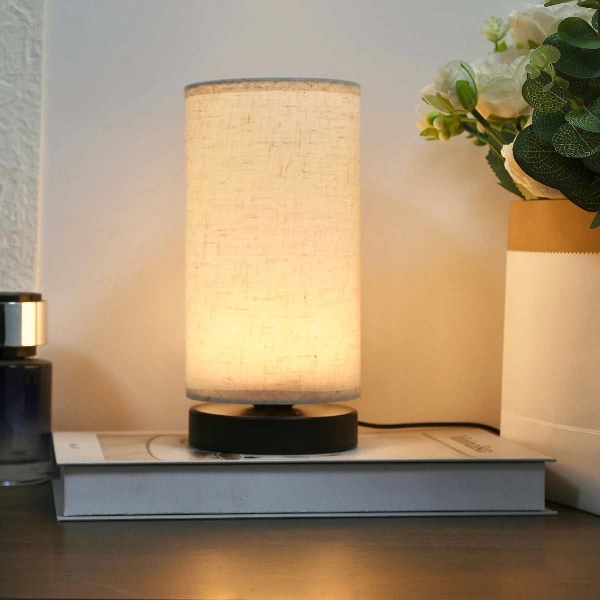 Lampe de Chevet Nordique en Tissu