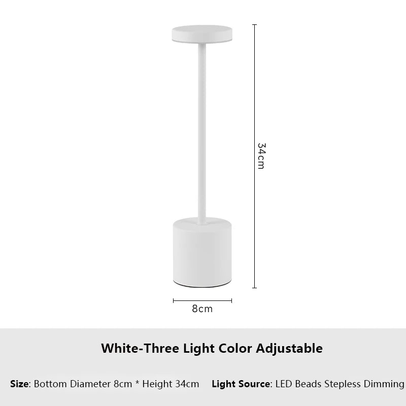 Lampe de Chevet Sans Fil Rechargeable