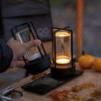 Lampe de chevet industrielle noir