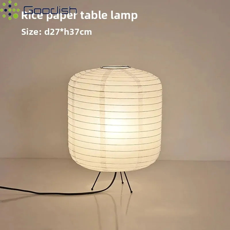 Lampe de chevet japonaise papier