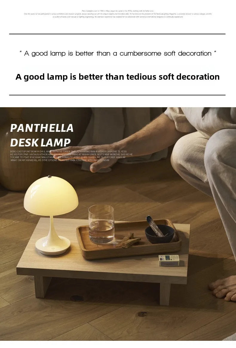 Lampe de chevet Panthella design danois