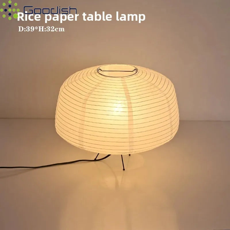 Lampe de chevet japonaise papier