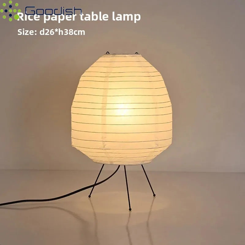Lampe de chevet japonaise papier