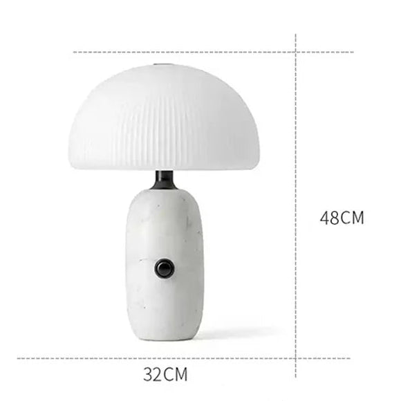 Lampe de chevet en Marbre Blanc