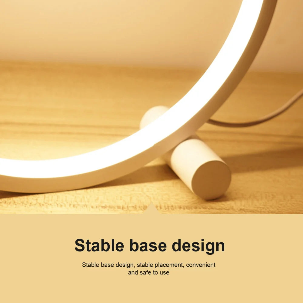 Lampe de chevet LED anneau tactile