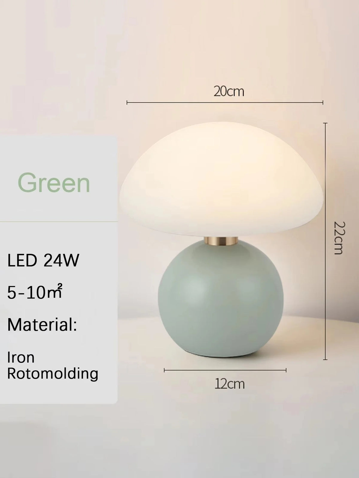 Lampe de chevet Rouge avec Batterie
