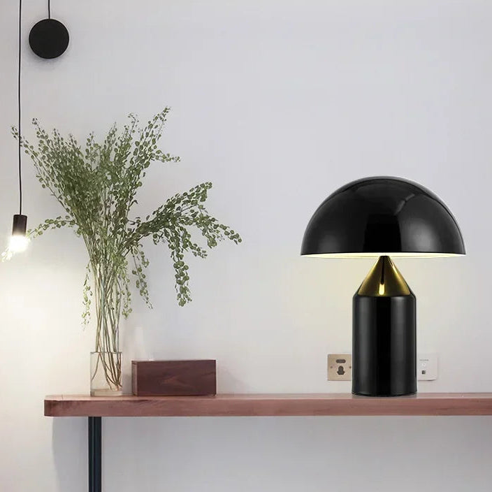 Lampe de chevet Champignon Noir