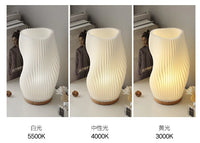 Lampe de chevet Ondulé Blanc