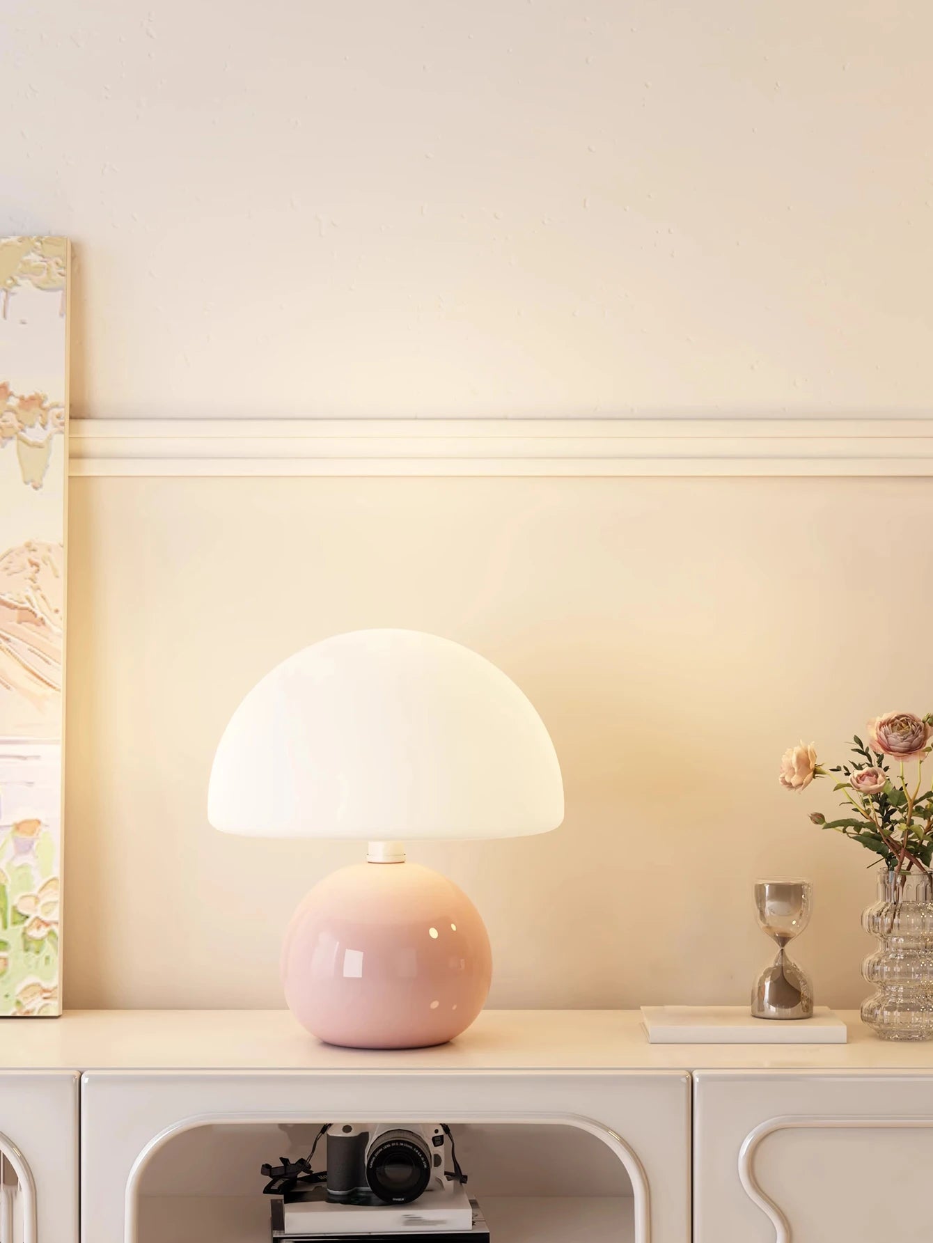 Lampe de chevet Rouge avec Batterie