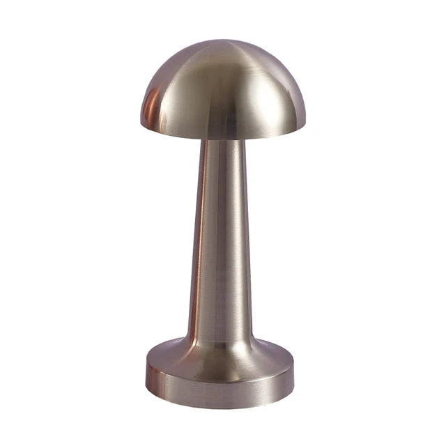 Petite Lampe de Chevet LED Métal Brossé