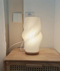 Lampe de chevet Ondulé Blanc