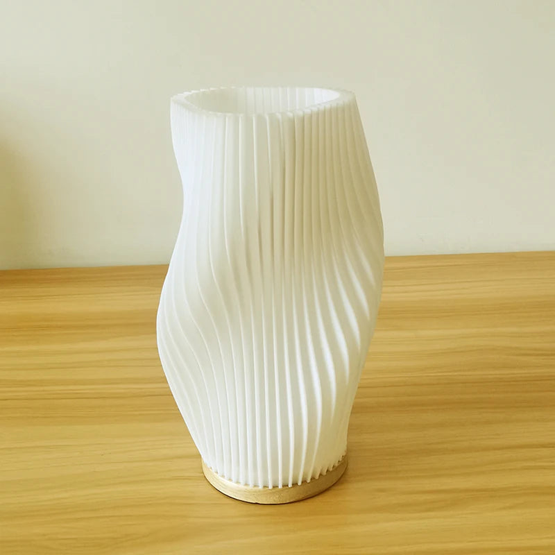 Lampe de chevet Ondulé Blanc