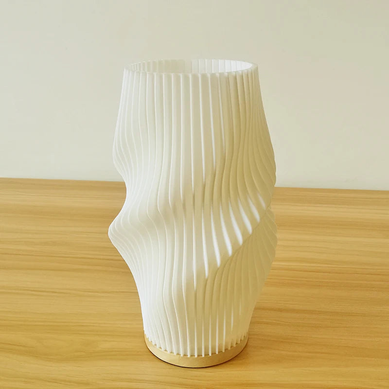 Lampe de chevet Ondulé Blanc