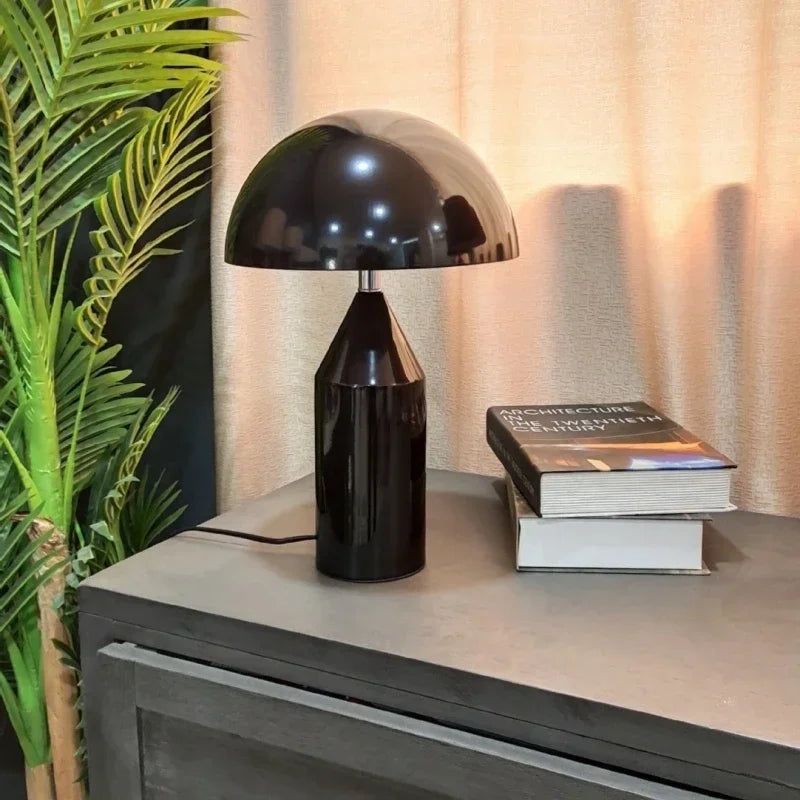 Lampe de chevet Champignon Noir