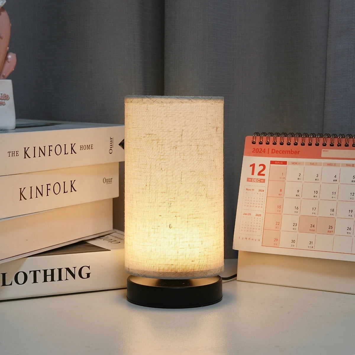 Lampe de Chevet Nordique en Tissu