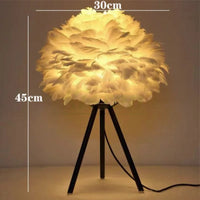 Lampe de chevet originale à Plume