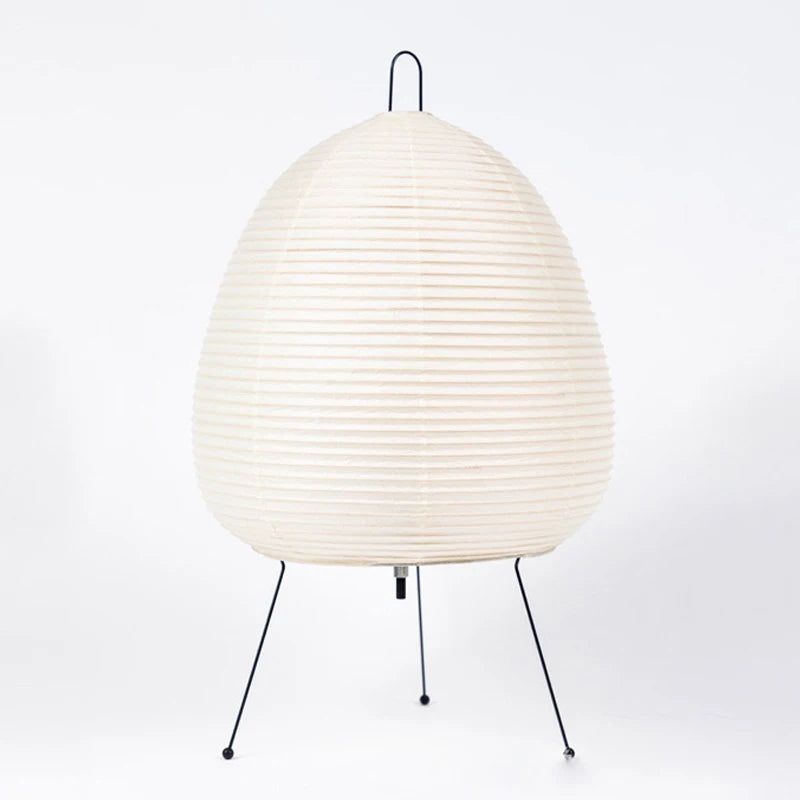 Lampe de chevet design japonais en papier de riz