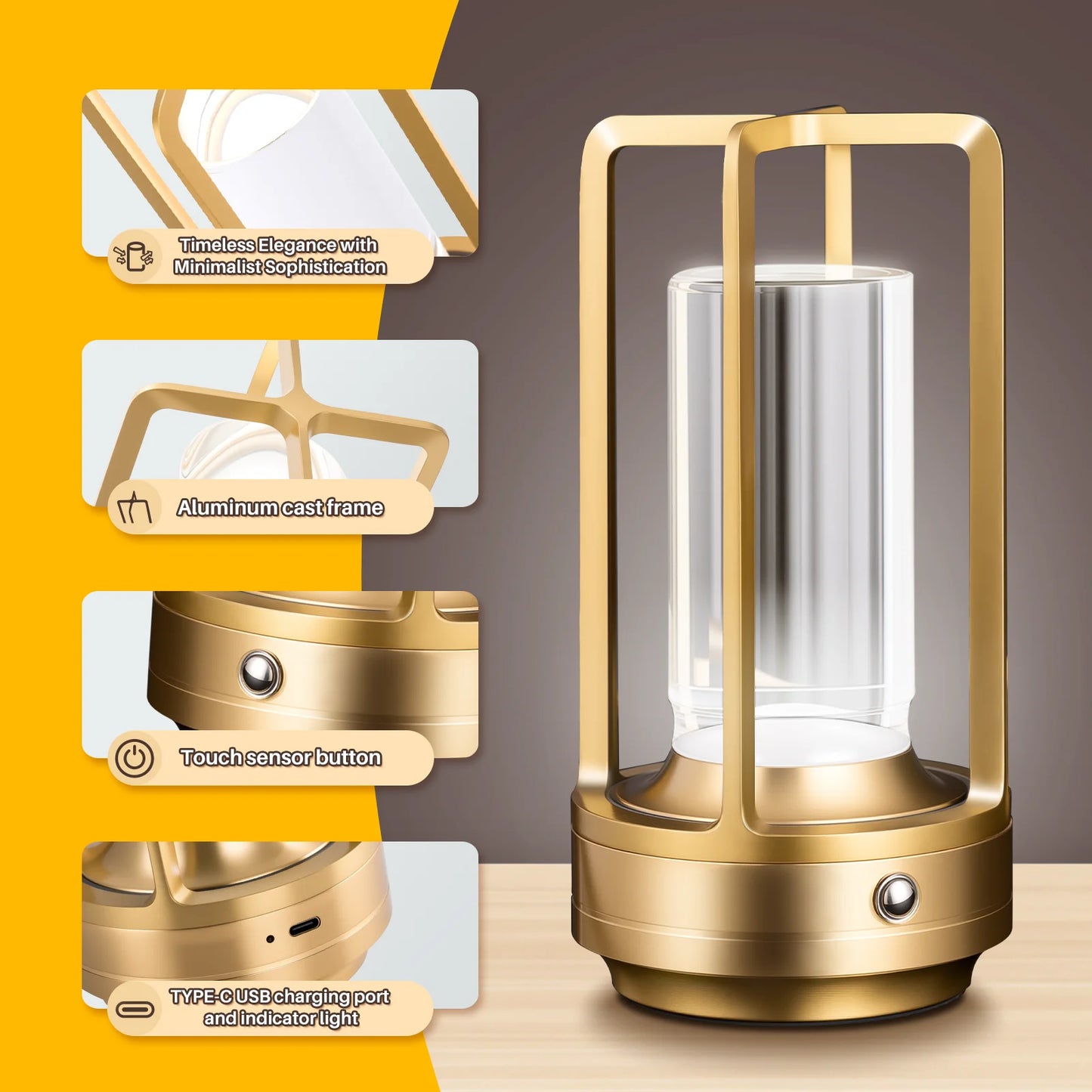 Lampe de chevet industrielle noir