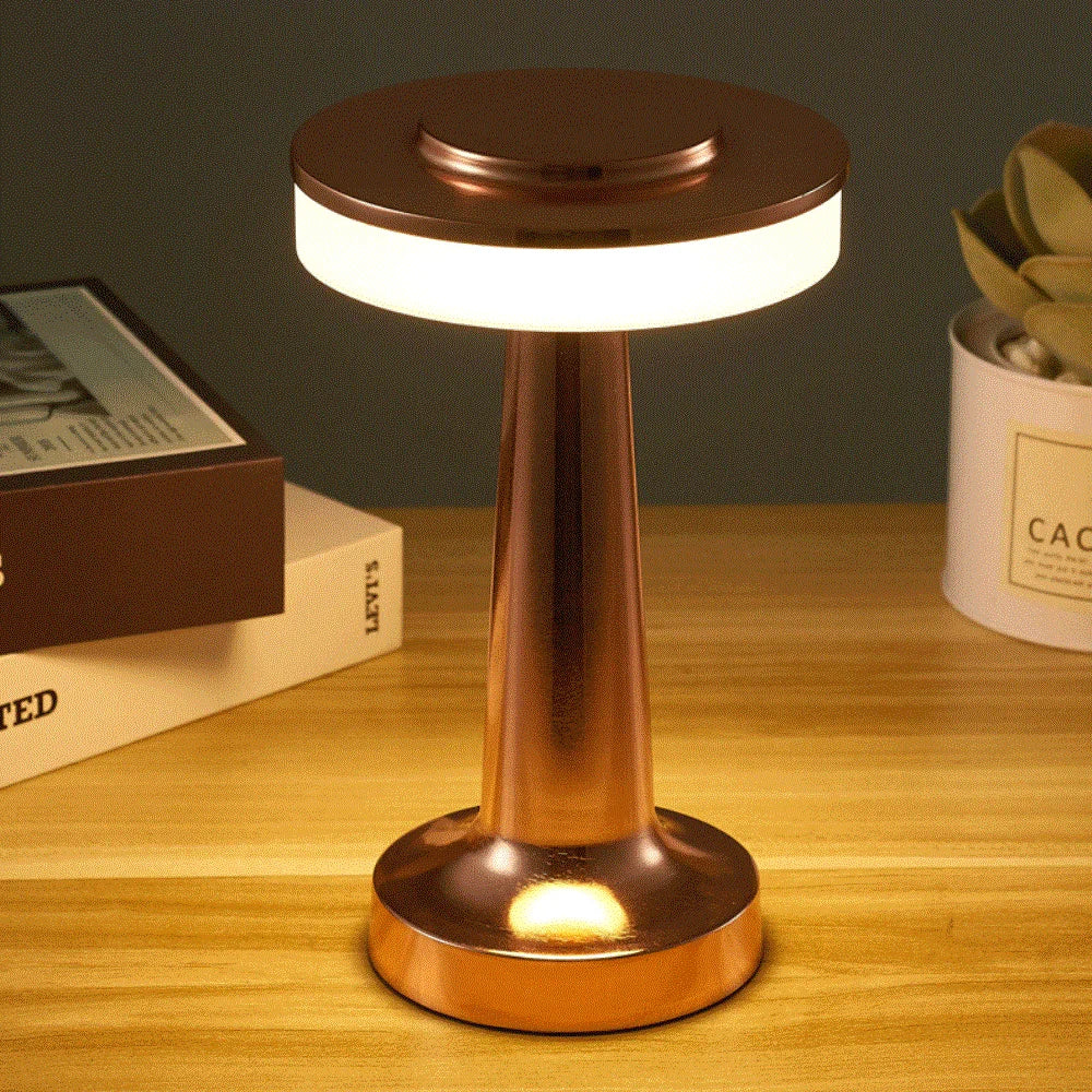 Lampe de Chevet Métal Brossé  Dorée
