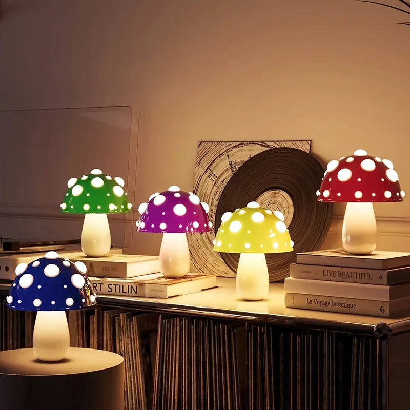 Lampe de chevet champignon Amanite
