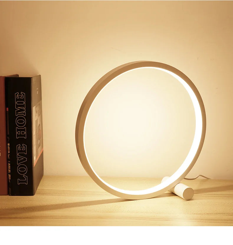 Lampe de chevet LED anneau tactile