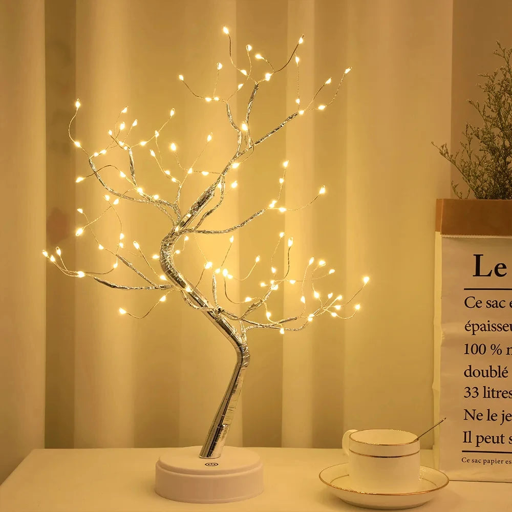 Lampe de chevet LED bonsaï lumineux