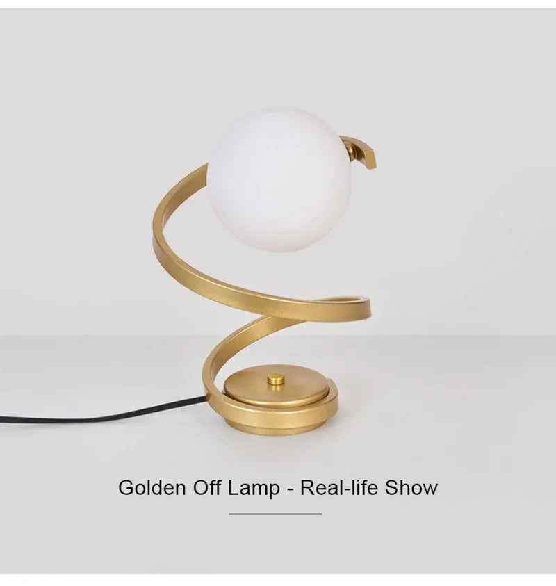 Lampe de chevet vintage en verre strié