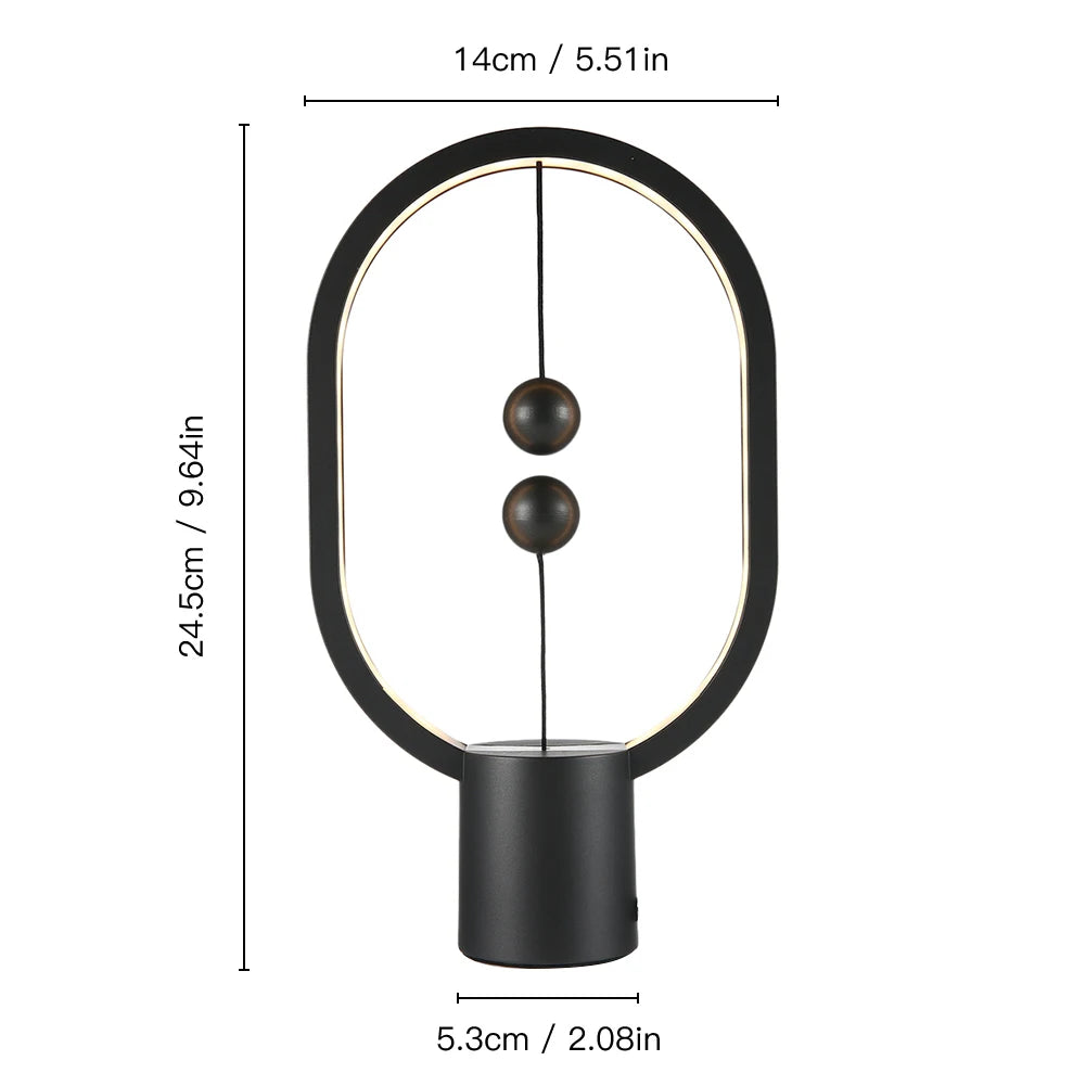 Lampe de chevet originale à équilibre magnétique