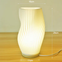 Lampe de chevet Ondulé Blanc