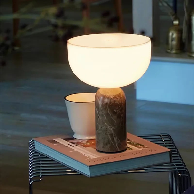 Lampe de chevet Marbre gris Scandinave