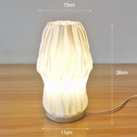 Lampe de chevet Ondulé Blanc