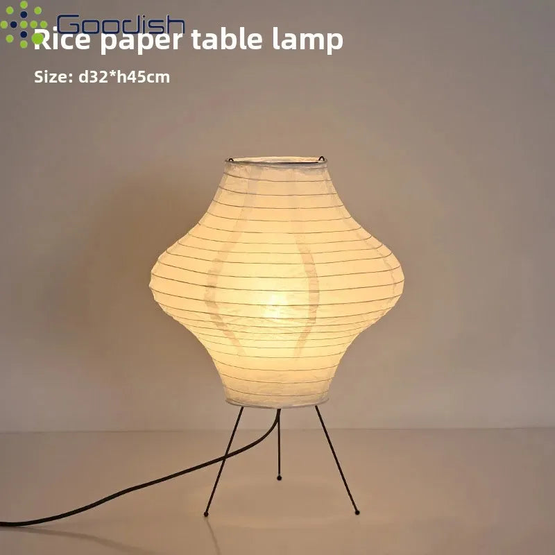 Lampe de chevet japonaise papier