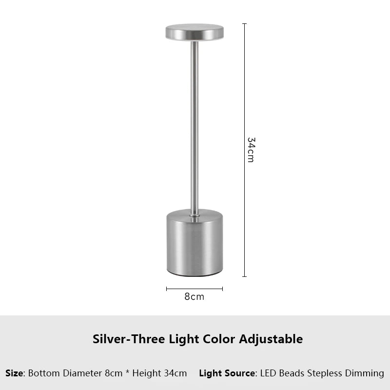 Lampe de Chevet Sans Fil Rechargeable